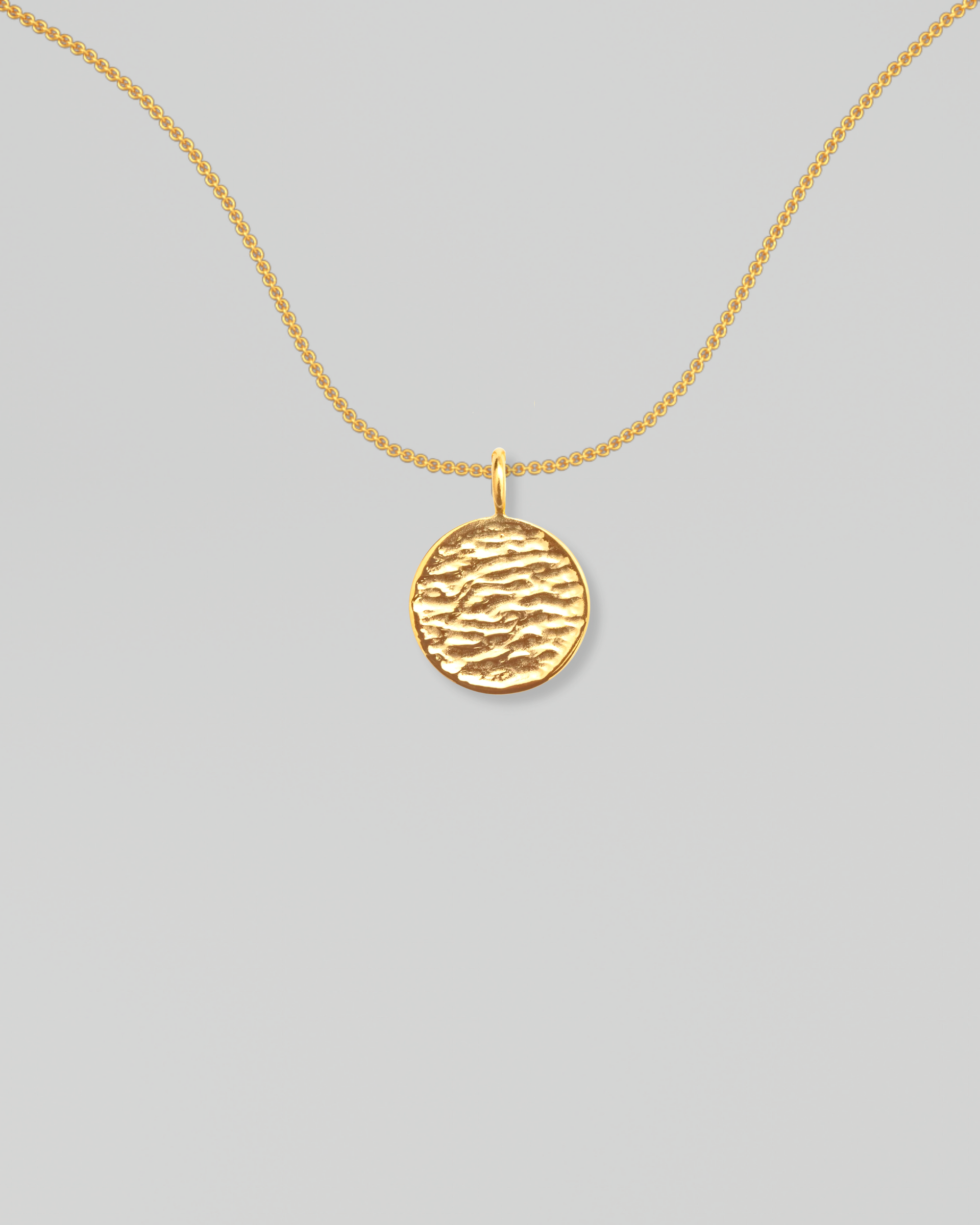 Round Pendant - Gold Plated